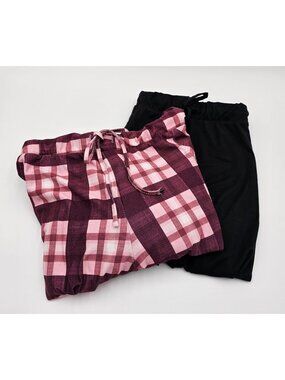 Lucky Brand Womens Lounge Pants 2 pair Sz L Drawstring Waist Soft & Comfortable